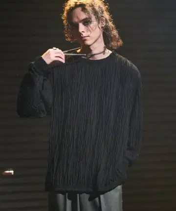 Casper John 양류 티셔츠 블랙