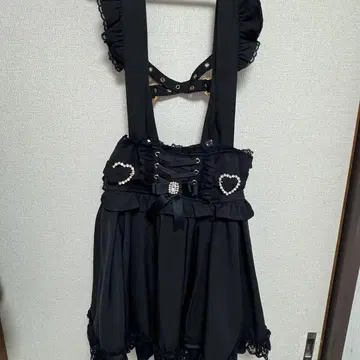 LIZLISA 서스펜더 스커트