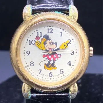 배터리 교환 완료 세이코 ALBA 미니 마우스 여성용 손목시계 27mm