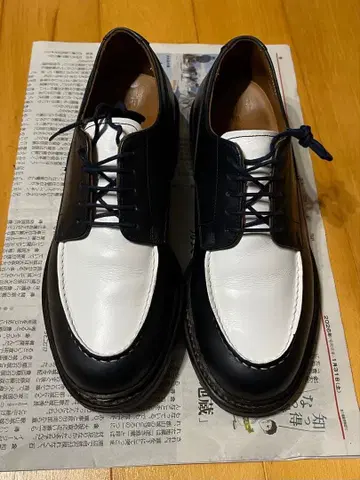 REGAL 리갈 U칩 바이컬러 네이비 화이트 천연 가죽 W21C