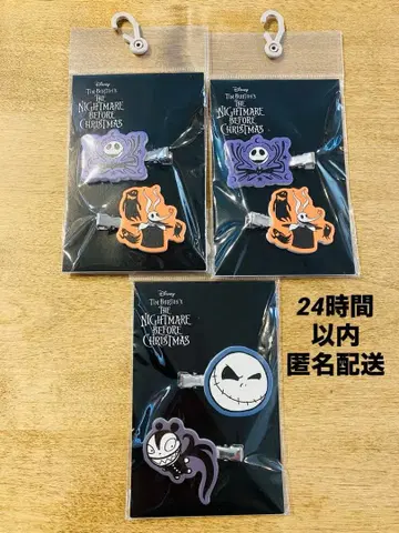 나이트메어 비포 크리스마스 헤어 클립 3세트 [ 새상품 ]