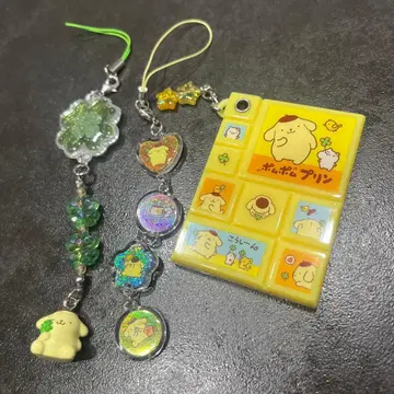 산리오 폼폼푸딩 시크릿 스트랩 오마지키풍 타일 씰풍