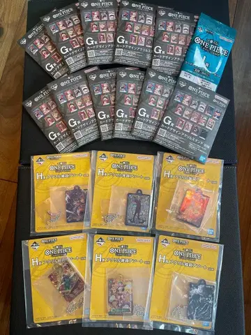 ONE PIECE CARD GAME 제일복권 미개봉 세트 G상 H상 I상