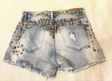 y2k 헤이세이 스터드 데님 숏팬츠 BLANKNYC