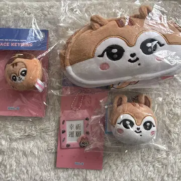 IVE 가을 minive school 키링 파우치