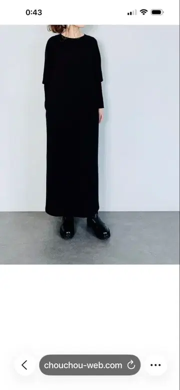 chou chou 블랙 폰디트 원피스