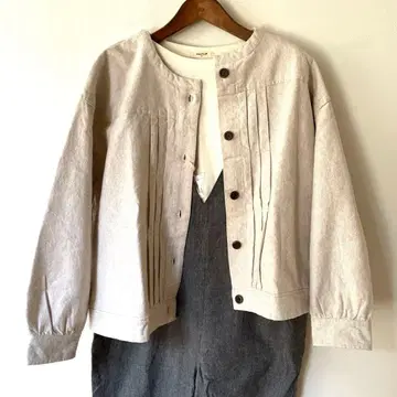 택 포함 새상품 선밸리 x studio clip 린넨 혼방 자켓