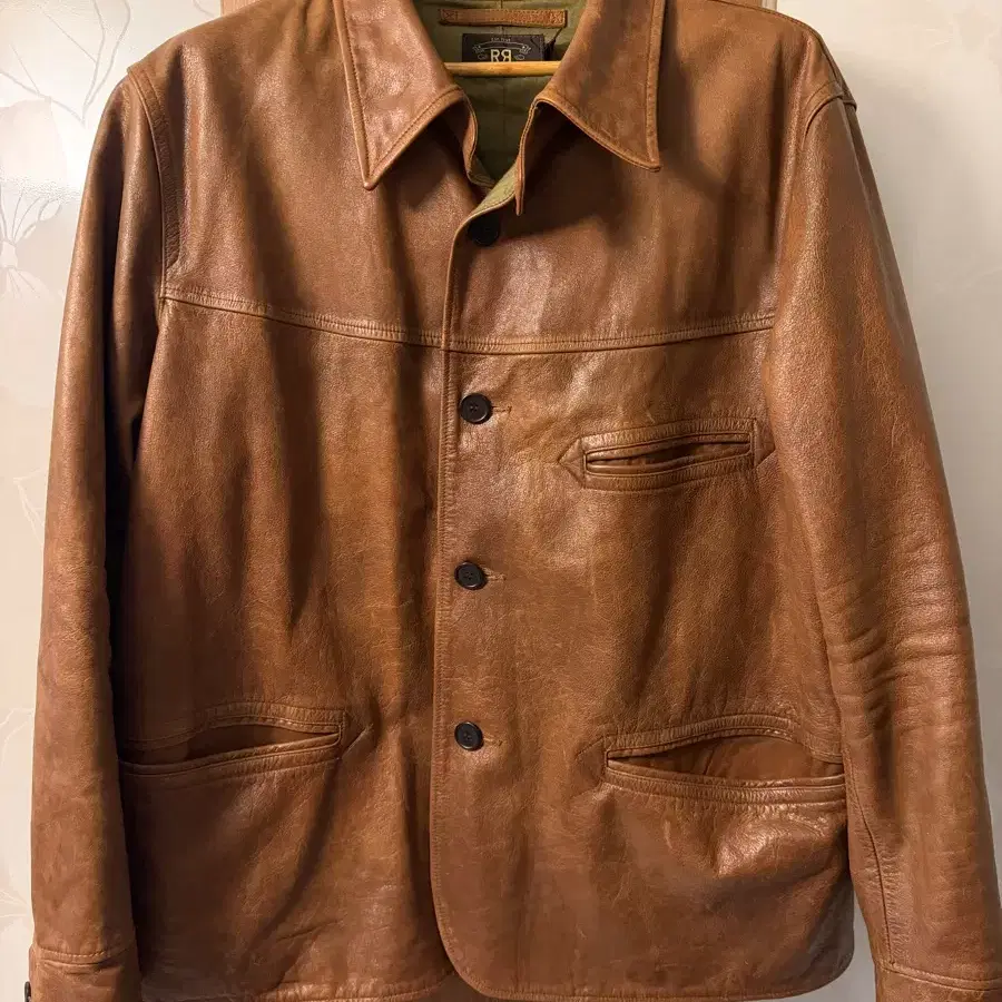 RRL Indigo Leather Car Coat | Bunjang Global
