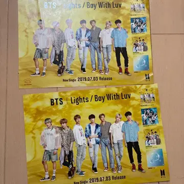 BTS Lights / Boy With Luv 전단지