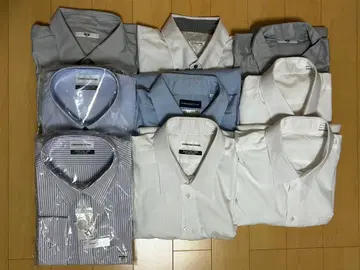 와이셔츠 긴팔 반팔 9장 XXL 아오야마 양복 유니클로 LES MUES