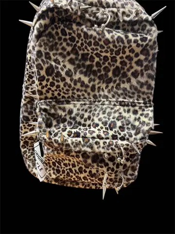 레오파드 스터드 archive 백팩 y2k 레오파드 무늬 지뢰