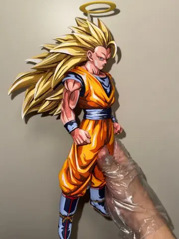 드래곤볼 제일복권 A상 초사이어인 3 손오공 리페인트 이차원 페인팅