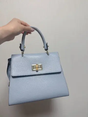 [ MARCO BIANCHINI ] 탑 핸들 BAG 라이트 블루