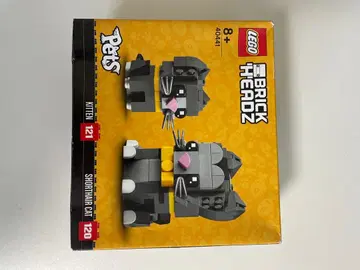 미개봉 새상품 LEGO 브릭헤즈 40441 숏 헤어 고양이와 새끼 고양이