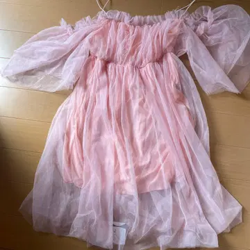 SHEIN 쉬폰 드레스 핑크 미사용 새상품