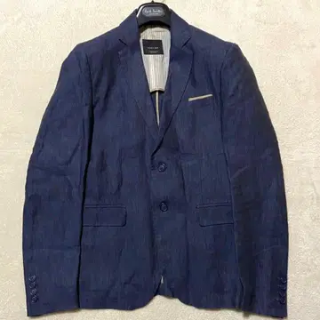 [ 컨디션 최상 ] ZARA MAN 린넨 100% 테일러드 자켓 네이비