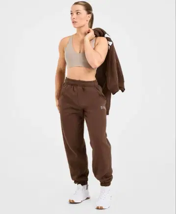 AYBL 조거 팬츠 맨투맨 속기모 모카 브라운 코코아