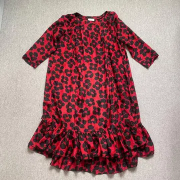 드리스반노튼 꽃무늬 프릴 원피스