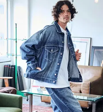 ADAM PATEK 두꺼운 셀비지 데님 재킷