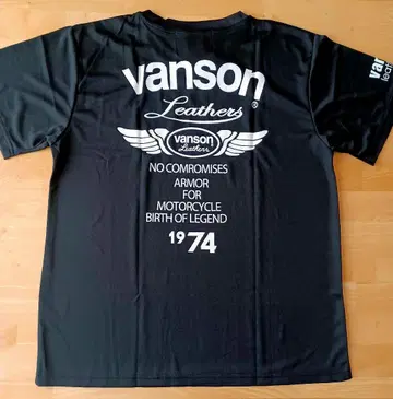 vanson leathers 티셔츠 M 블랙/화이트