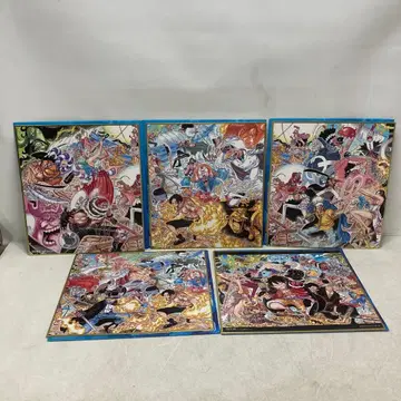 원피스 제일복권 오다 에이치로 작화 대해적백경 색지 컴플리트 5장