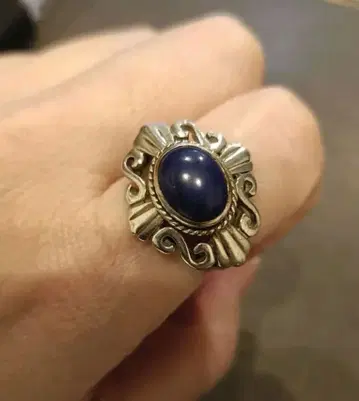 [ 영국 빈티지 ] 실버 925 라피스라줄리 반지 7.3g