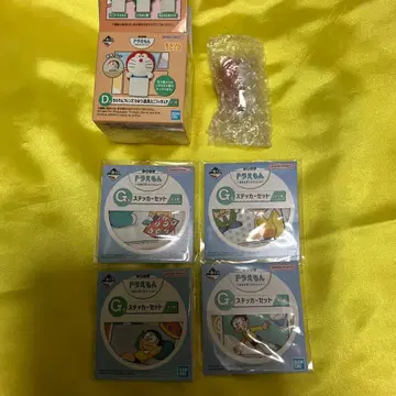제일복권 도라에몽 D상 힐끗 프렌즈 비밀도구 미니 피규어 스티커