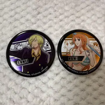 유니버설 스튜디오 재팬 원피스 캔뱃지 상디 나미