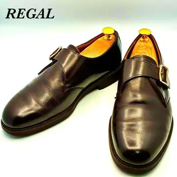 리갈 싱글몽크 다크 브라운 25cm 비즈니스 슈즈 천연 가죽 가죽 신발