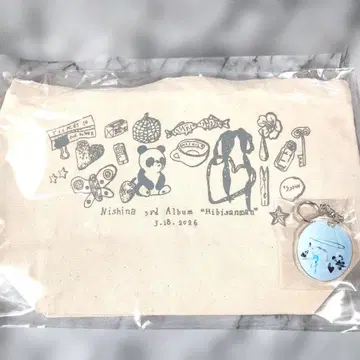 니시나 [ 히비산만 ] 한정판 혜택 런치 토트백+아크릴 키링