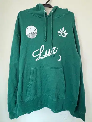 LUZeSOMBRA 로고 그린 후드티 M 사이즈