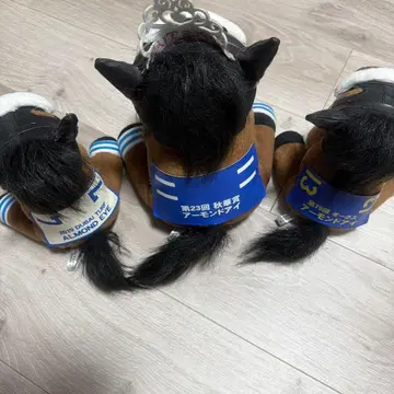 말 봉제 인형 세트 (아몬드 아이, 트리플 티아라)