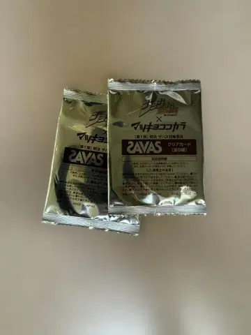 죠죠 마츠키요 더바스 콜라보 클리어 카드 미개봉 2장 세트