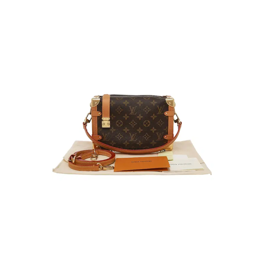 路易威登（LV）Side Trunk Monogram帆布单肩包 MM