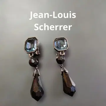 Jean-Louis Scherrer 빈티지 귀찌 스퀘어 비즈