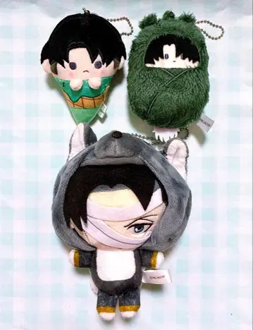 진격의 거인 리바이 봉제 인형 마스코트 묶음 판매