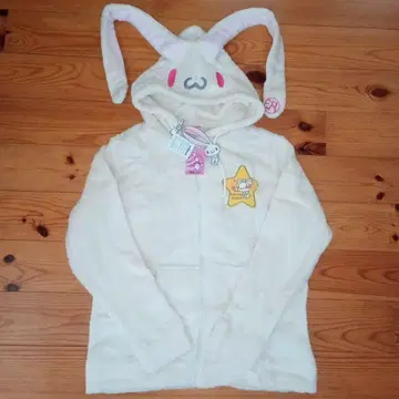 택 포함 범용 토끼 포근후드티 M