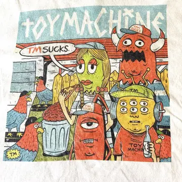 TOY MACHINE 에이리언 패턴 T셔츠
