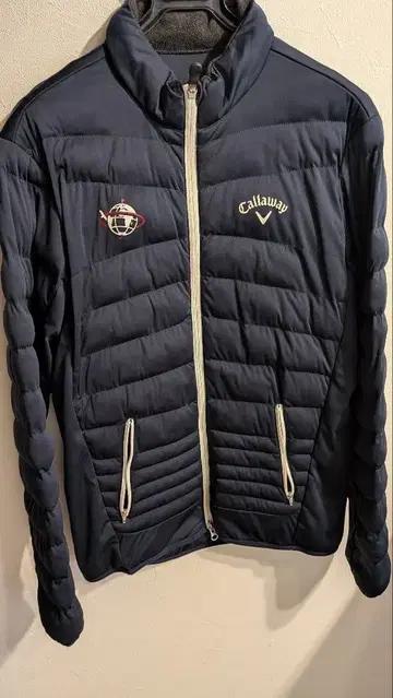 캘러웨이 네이비 퀼팅 다운 자켓