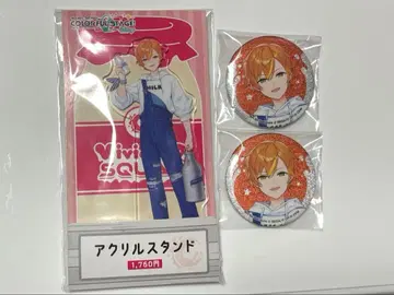 프로세카 시노노메 아키토 로손 아크릴 스탠드 글리터 캔뱃지