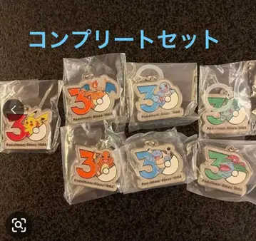 포켓몬 30주년 메탈 참 마스코트 7종 컴플리트 세트