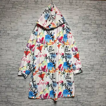 쉬인 컬러풀 그래픽 후드티 여성용 남성용 빅