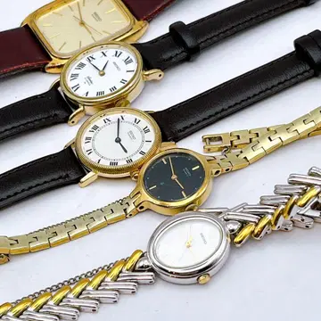 작동 세이코 여성용 손목시계 남성용 5세트