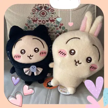 새상품 치이카와 토끼 시이푸아 봉제 인형 검은 고양이