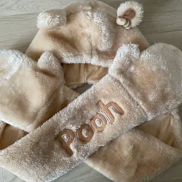 디즈니 푸우 머플러 팬캡