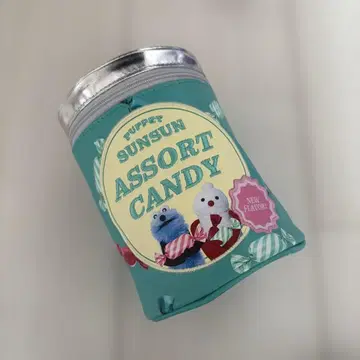 퍼펫 순순 캔디 스토어 Sunsun 플레이버 캔형 파우치