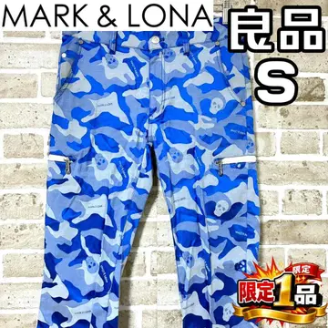 [ 선착순 ] 마크앤로나 남성용 롱 팬츠 S 올 패턴 블루 계열 파랑