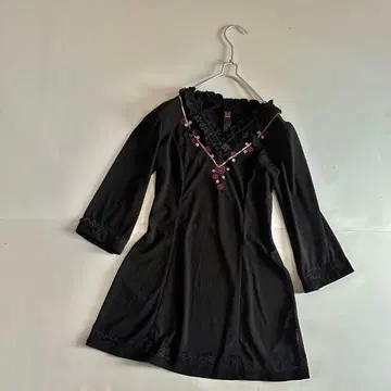 ozz on oneste 파워 인터넷 차이나 자수 튜닉 블랙