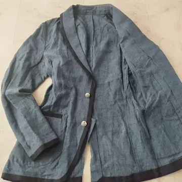 레어 라르디니 테일러드 자켓 린넨 100% 블루 46
