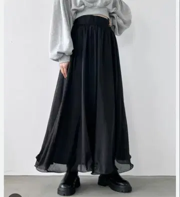 Heather 볼륨 오간자 스커트 104187